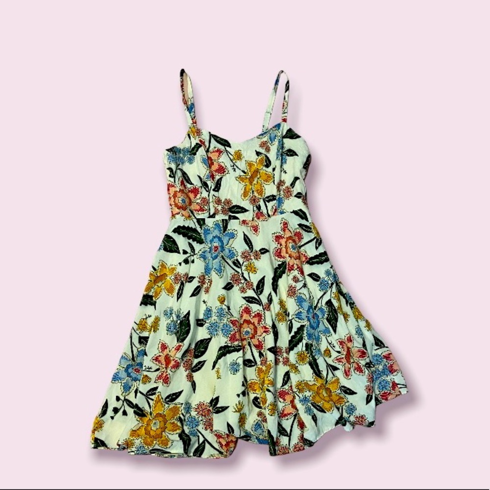 XS Floral A Line Dress